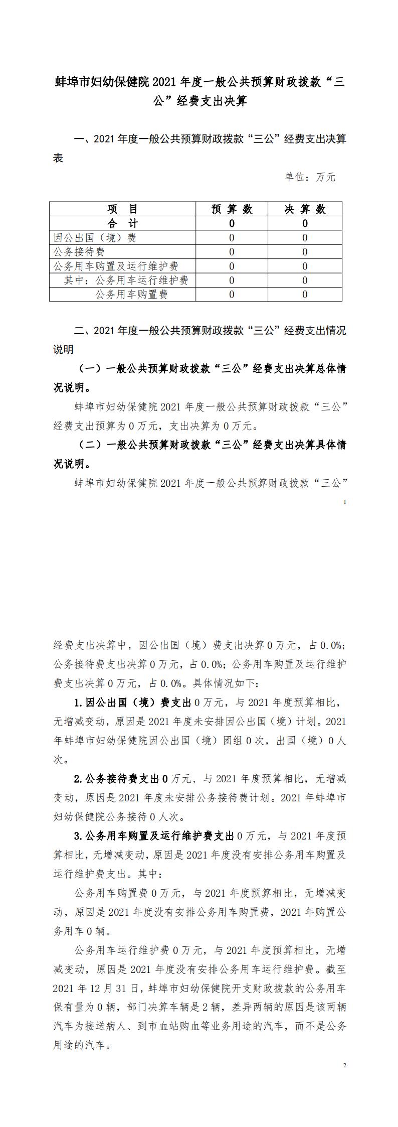 蚌埠市妇幼保健院2021决算三公公开报告_00.jpg